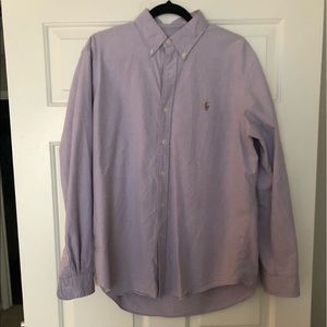 Lilac Button Down Shirt Size Large